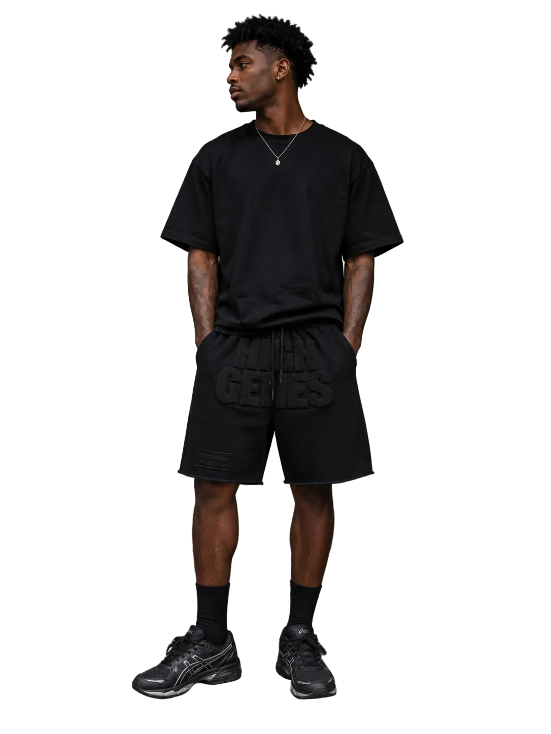 Triple Black HIGHGENES Shorts
