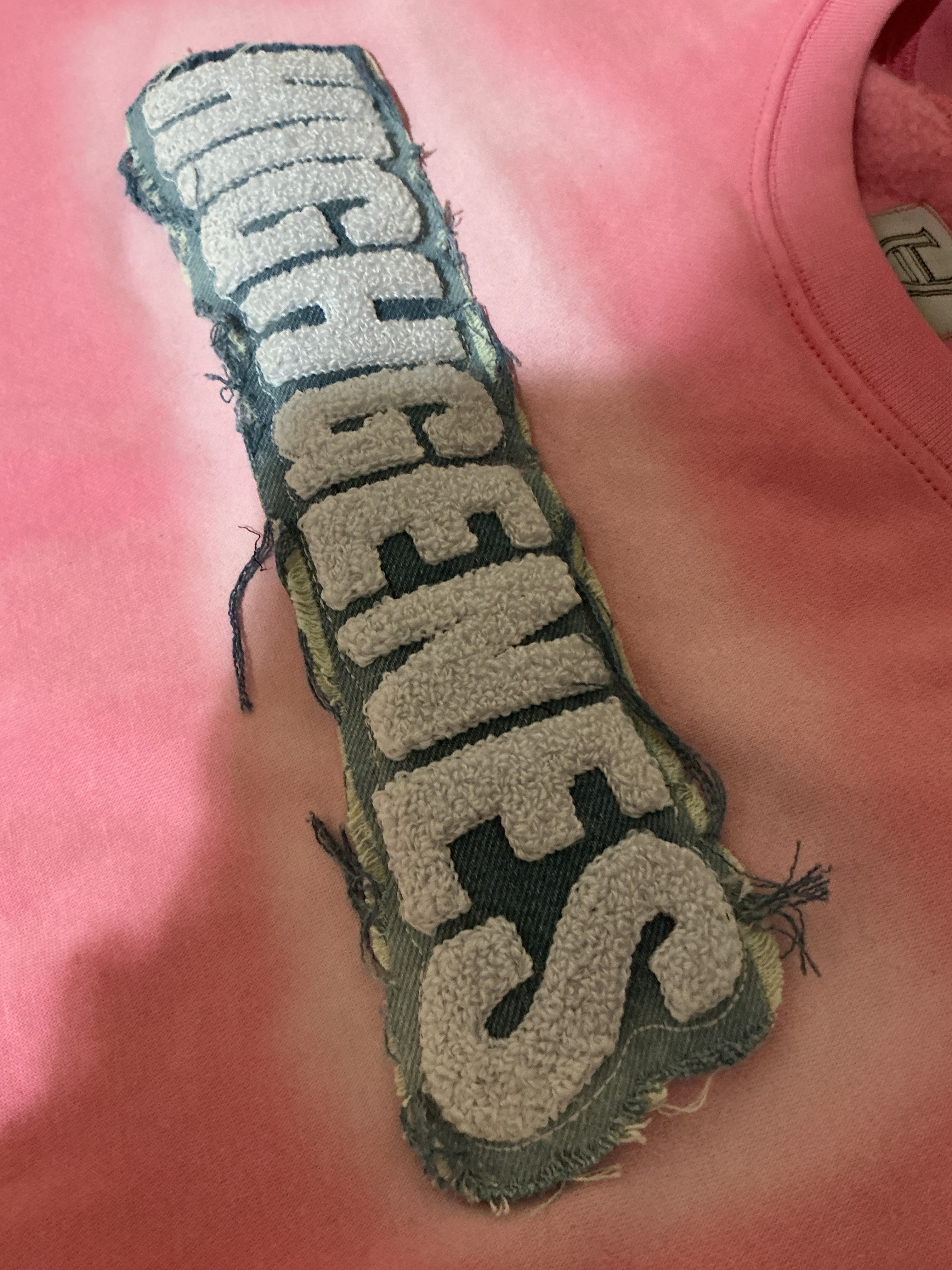HIGHGENES "Chenille/Denim logo" Set (Pink)