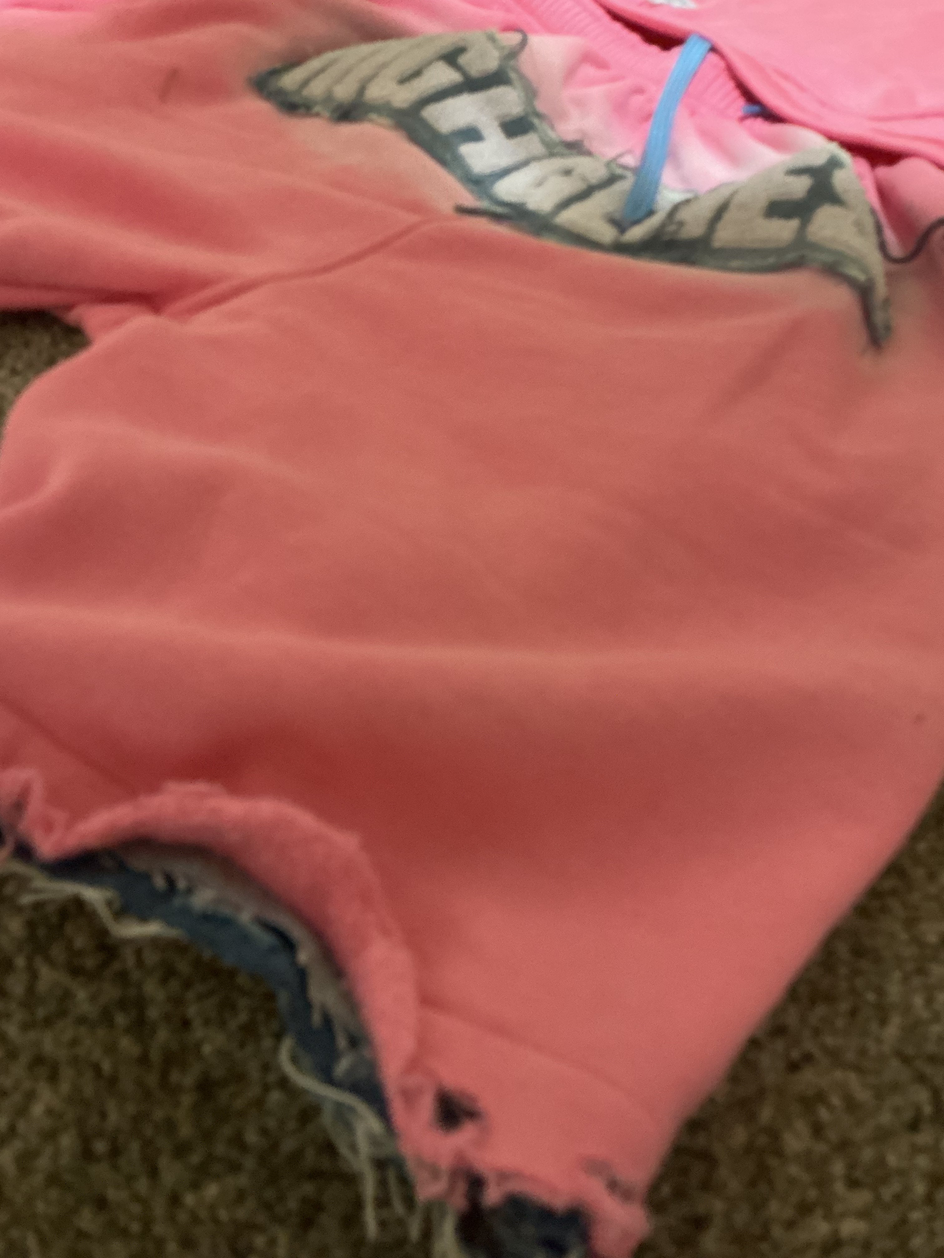 HIGHGENES "Chenille/Denim logo" Set (Pink)