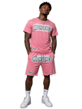 HIGHGENES "Chenille/Denim logo" Set (Pink)