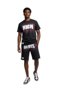 HIGHGENES Distressed Embroidered Set (Black)